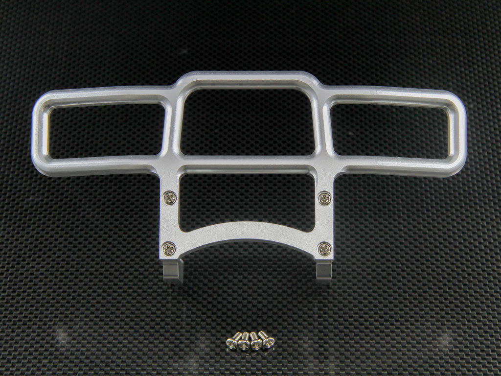 Tamiya Ford F350 High-Lift Aluminum Front Bumper - 3Pcs Set Silver