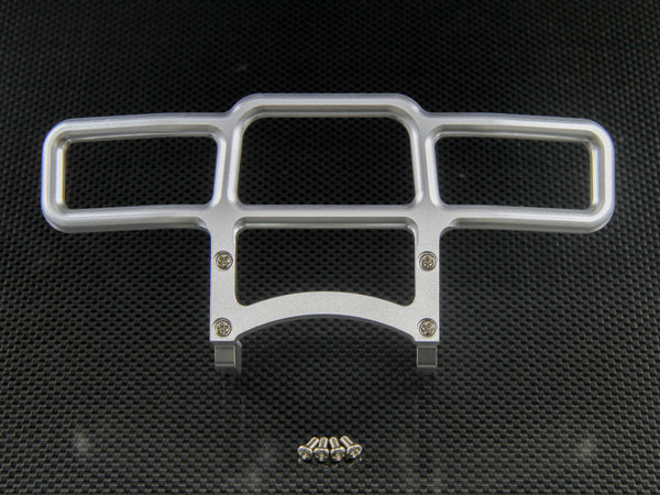 Tamiya Ford F350 High-Lift Aluminum Front Bumper - 3Pcs Set Silver