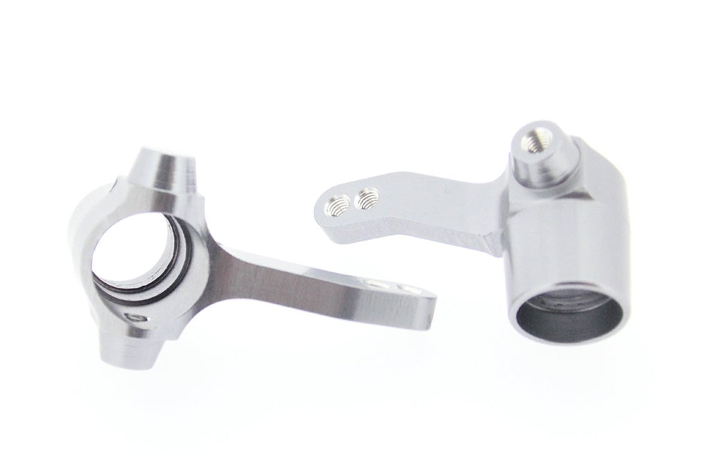 Tamiya Ford F350 High-Lift Aluminum Front/Rear Steering Knuckle - 1Pr Set Silver