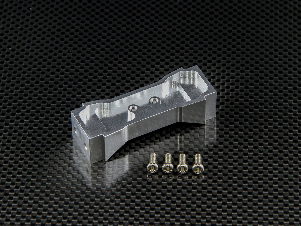 Tamiya Ford F350 High-Lift Aluminum Front Support - 1Pc Set Silver