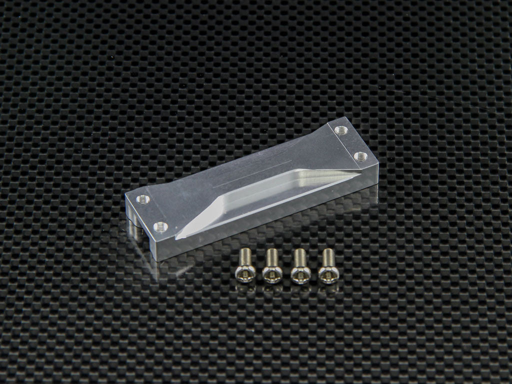 Tamiya Ford F350 High-Lift Aluminum Rear Support - 1Pc Set Silver