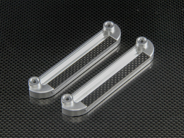 Tamiya Ford F350 High-Lift Aluminum Mechanism Deck - 4Pcs Set Silver