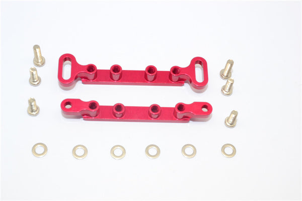 Tamiya Ford F350 High-Lift Aluminum Servo Strap Mount - 2Pcs Set Red