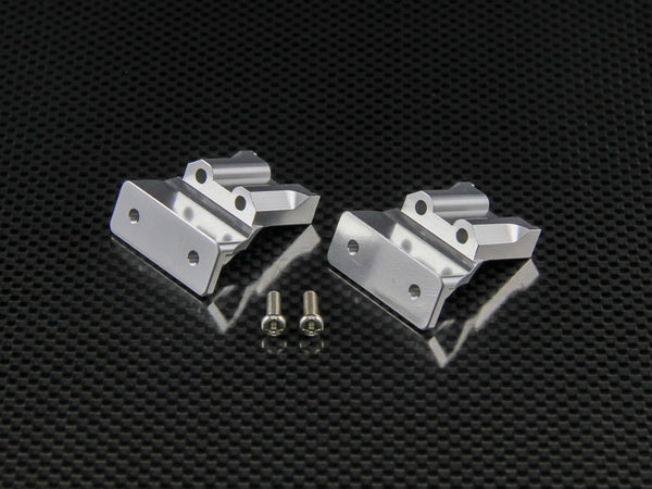 Tamiya Ford F350 High-Lift Aluminum Rear Body Stay - 2Pcs Set Silver