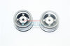 X-Rider 1/8 Flamingo RC Tricycle Upgrade Parts Aluminum 4 Lug Rear Rim - 2Pc Set Gray Silver