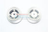 X-Rider 1/8 Flamingo RC Tricycle Upgrade Parts Aluminum 4 Lug Rear Rim - 2Pc Set Silver