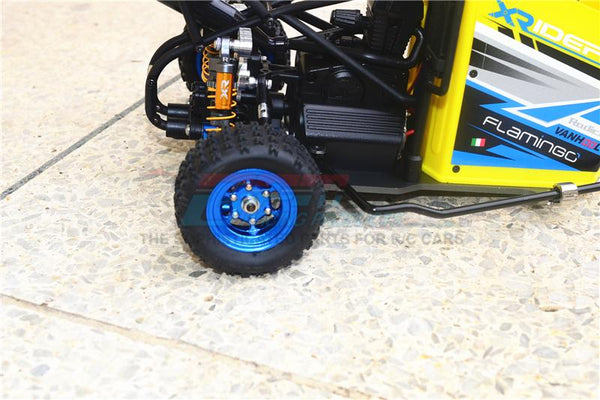 X-Rider Flamingo RC Dreirad Tuning Teil – Alu-Hinterachsturm Verstellbar, 1/8, Grün