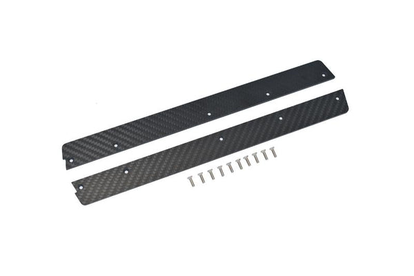 Arrma 1/7 Infraction 6S BLX ARA109001 Carbon Fiber Chassis Side Panels (25mm Wide) - 12Pc Set Black