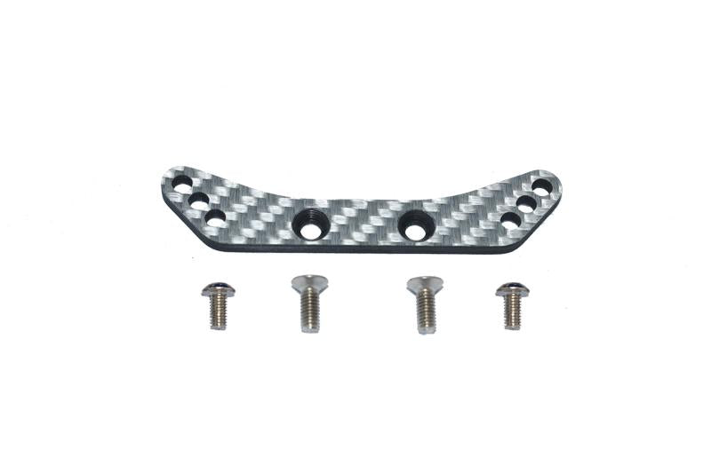 Carbon Fiber Front Shock Tower For Tamiya 1/10 4WD TA08 PRO 58693 - 5Pc Set Silver