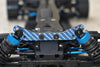 Carbon Fiber Front & Rear Shock Tower For Tamiya 1/10 4WD TA08 PRO 58693 - 10Pc Set Blue