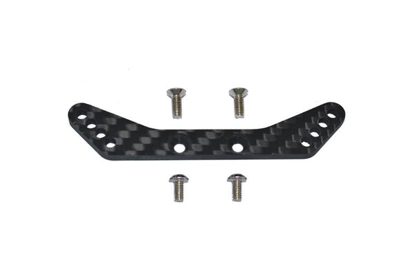 Carbon Fiber Rear Shock Tower For Tamiya 1/10 4WD TA08 PRO 58693 - 5Pc Set Black