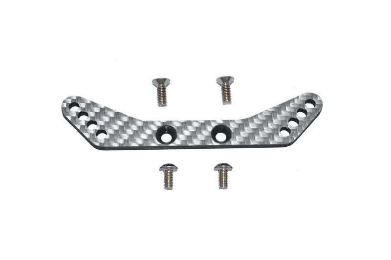Carbon Fiber Rear Shock Tower For Tamiya 1/10 4WD TA08 PRO 58693 - 5Pc Set Silver
