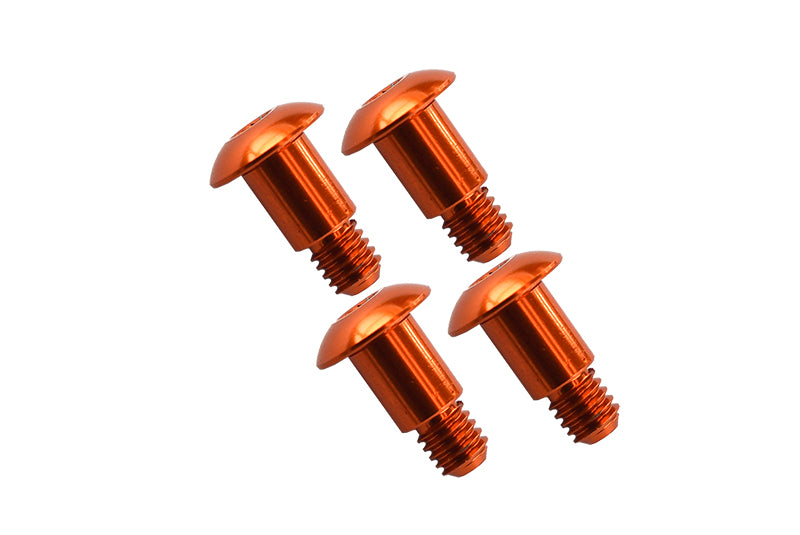 Tamiya GF01 Aluminum King Pin (5mm x 6.2mm x 4mm) - 4 Pcs Orange