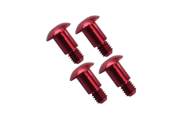 Tamiya GF01 Aluminum King Pin (5mmx6.2mmxM4) - 4Pcs Red