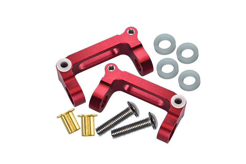 Tamiya GF01 & TL01 Aluminum Front C-Hub - 1Pr Set Red