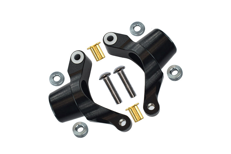 Tamiya GF01 & TL01 Aluminum Rear Knuckle Arm - 1Pr Set Black