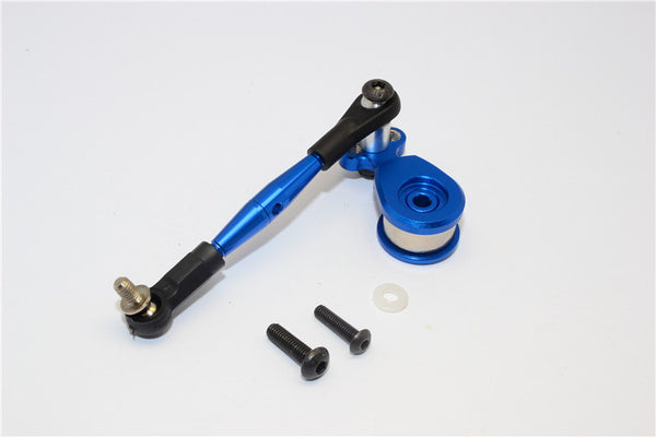Tamiya GF01 Aluminum Hi-Torque Servo Saver 23T With Aluminum Tie Rod - 1 Set Blue