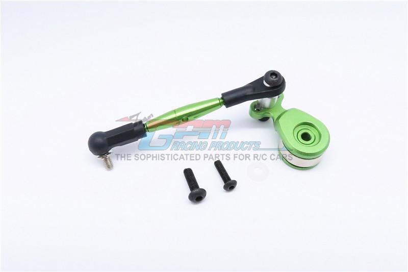 Tamiya GF01 Aluminum Hi-Torque Servo Saver 23T With Aluminum Tie Rod - 1 Set Green