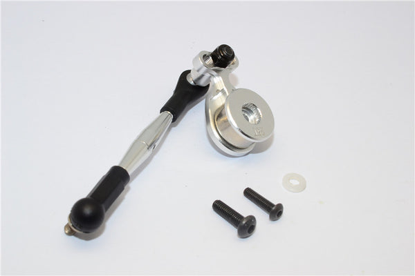 Tamiya GF01 Aluminum Hi-Torque Servo Saver 25T With Aluminum Tie Rod - 1 Set Silver