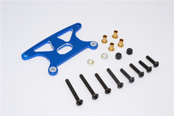 Tamiya GF01 Aluminum Rear Shock Tower - 1Pc Set Blue