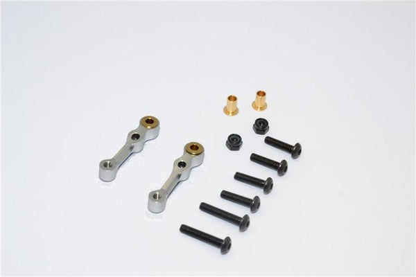 Tamiya GF01 / TL01 Aluminum Front Camber - 1Pr Set Gray Silver