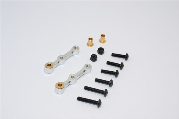Tamiya GF01 & TL01 Aluminum Rear Camber - 1Pr Set Silver
