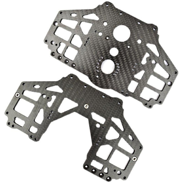 Losi 1/8 LMT 4WD Solid Axle Monster Truck LOS04022 Carbon Fiber Chassis Side Panels - 9Pc Set Black