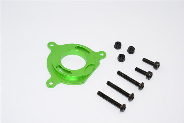 Gmade Crawler R1 Rock Buggy & GS01 Sawback Aluminum Motor Plate - 1Pc Set Green