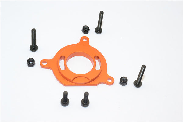 Gmade Crawler R1 Rock Buggy & GS01 Sawback Aluminum Motor Plate - 1Pc Set Orange