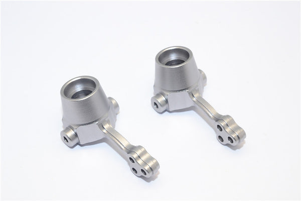 Gmade Crawler R1 Rock Buggy Aluminum Front Knuckle Arm - 1Pr Gray Silver
