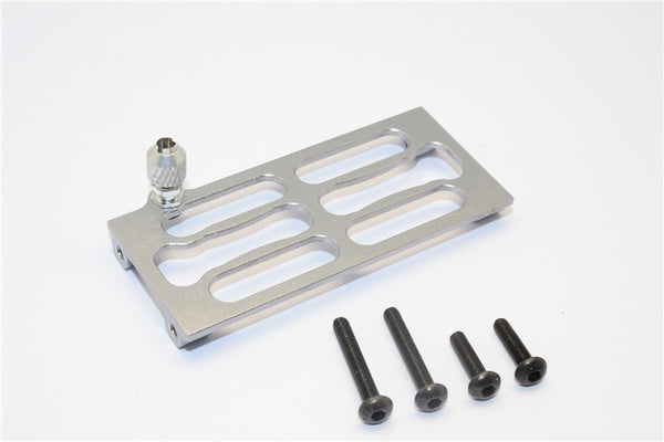 Gmade Crawler R1 Rock Buggy Aluminum Antenna Mount - 1Pc Set Gray Silver