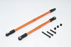 Gmade Crawler R1 Rock Buggy Aluminum 4mm Anti-Thread Steering Tie Rod - 2Pcs Set Orange