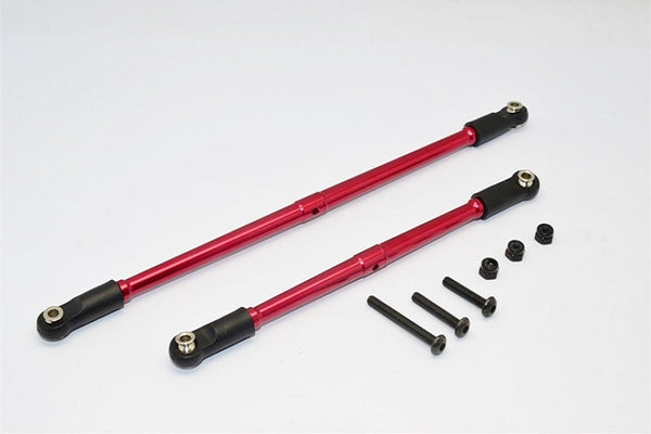 Gmade Crawler R1 Rock Buggy Aluminum 4mm Anti-Thread Steering Tie Rod - 2Pcs Set Red