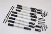 Gmade Crawler R1 Rock Buggy Aluminum 5mm Anti-Thread Tie Rod (For Setting 300mm-323mm Wheelbase) - 8Pcs Set Silver