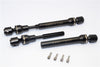 Gmade Crawler R1 Rock Buggy & GS01 Sawback Spring Steel Front/Rear CVD Drive Shaft - 1Pr Set Black