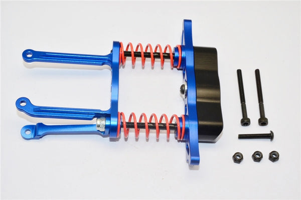 Gmade Crawler R1 Rock Buggy Aluminum Front/Rear Bumper Absorber - 1 Set Blue