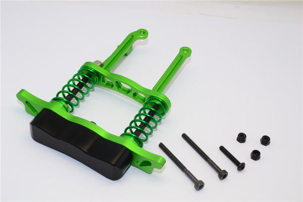 Gmade Crawler R1 Rock Buggy Aluminum Front/Rear Bumper Absorber - 1 Set Green