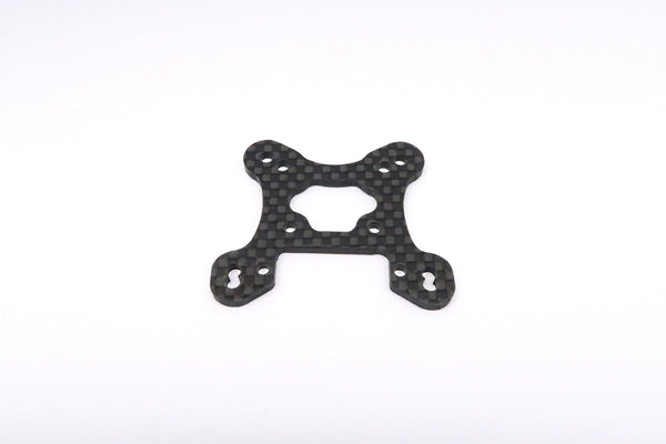 Team Losi Mini 8ight Graphite Front Shock Tower (Thicker) - 1Pc Set Black