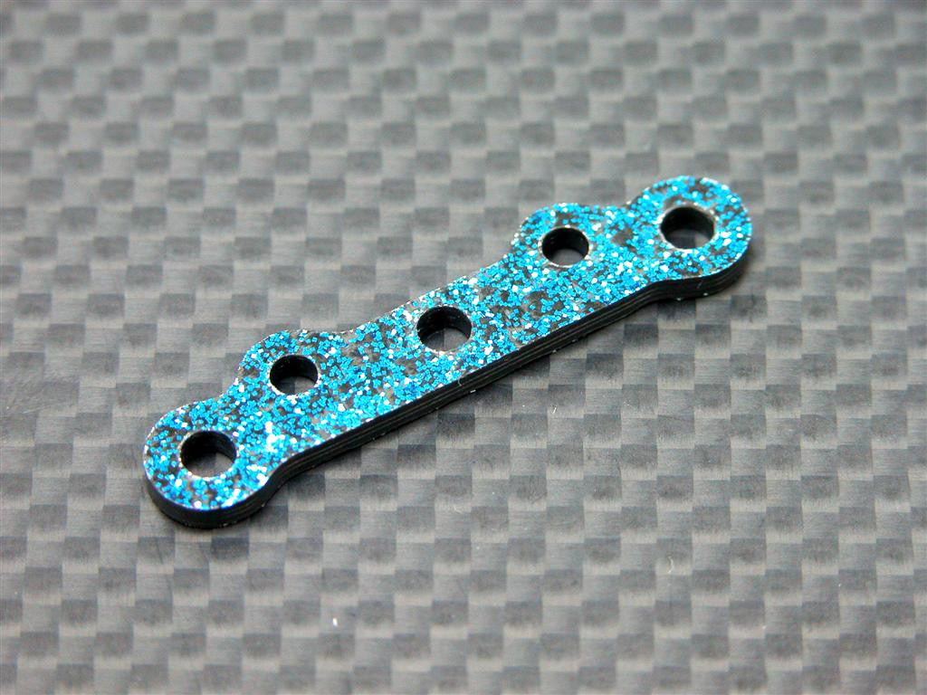 Kyosho Mini Inferno Graphite Front Arm Plate For Front Gear Box - 1Pc Blue Graphite