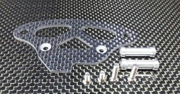 HPI RS4 3 Graphite Upper Bumper Mount + Post - 1 Set Silver