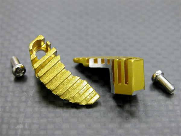 Motor Heat Sink Use For End Bell With Screws (Shape-B) New Design - 1Pr Set Gold