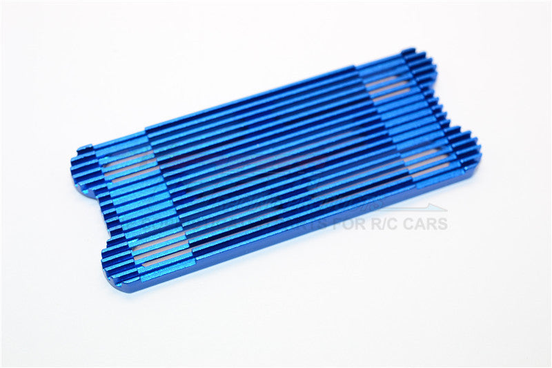 6Cell Aluminum Battery Stopper Plate Heat Sink - 1Pc Blue