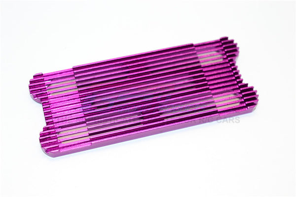 6Cell Aluminum Battery Stopper Plate Heat Sink - 1Pc Purple