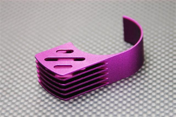 Aluminum 6Fins Motor Heat Sink - 1Pc Purple