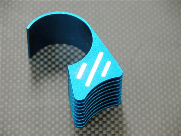 Aluminum 9Fins Motor Heat Sink - 1Pc Blue