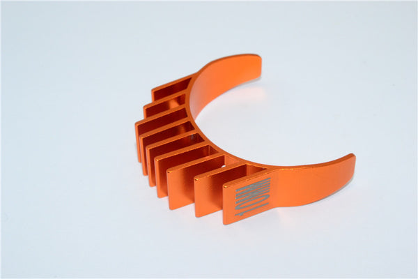 Aluminum Motor Heat Sink Mount 10mm For 1/10 05, 540, 360 Motor - 1Pc Orange