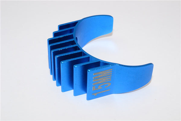 Aluminum Motor Heat Sink Mount 15mm For 1/10 05, 540, 360 Motor- 1Pc Blue