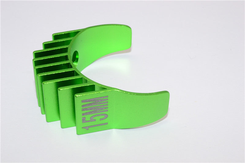 Aluminum Motor Heat Sink Mount 15mm For 1/10 05, 540, 360 Motor - 1Pc Green