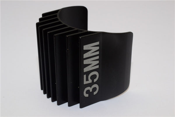Aluminum Motor Heat Sink Mount 35mm For 1/10 05, 540, 360 Motor - 1Pc Black