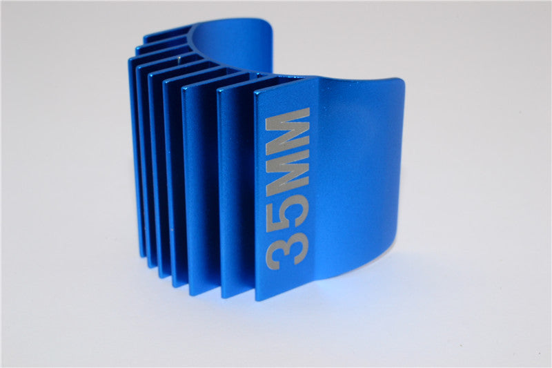 Aluminum Motor Heat Sink Mount 35mm For 1/10 05, 540, 360 Motor - 1Pc Blue